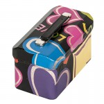 Heart Jewelry Packaging Tin Box with Handle and Lock 