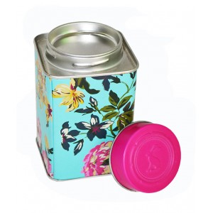 SQ19-OEM Tea Packing Tin Box, Rose Flower Matel Packing Tin Can, Sugar Gift Storage 