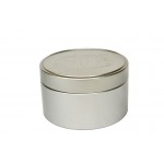 RD6-Round Shape Silver Embossing Tea Tin Box 